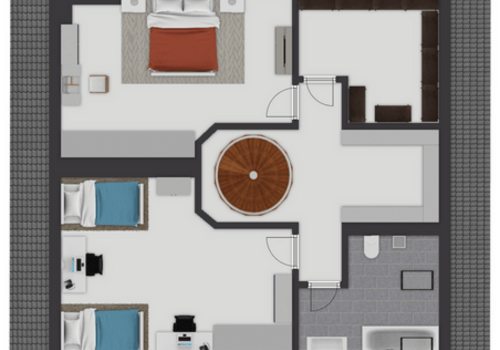 Grundriss obere Ebene