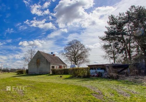 Blick vom Pachtland auf das Haus