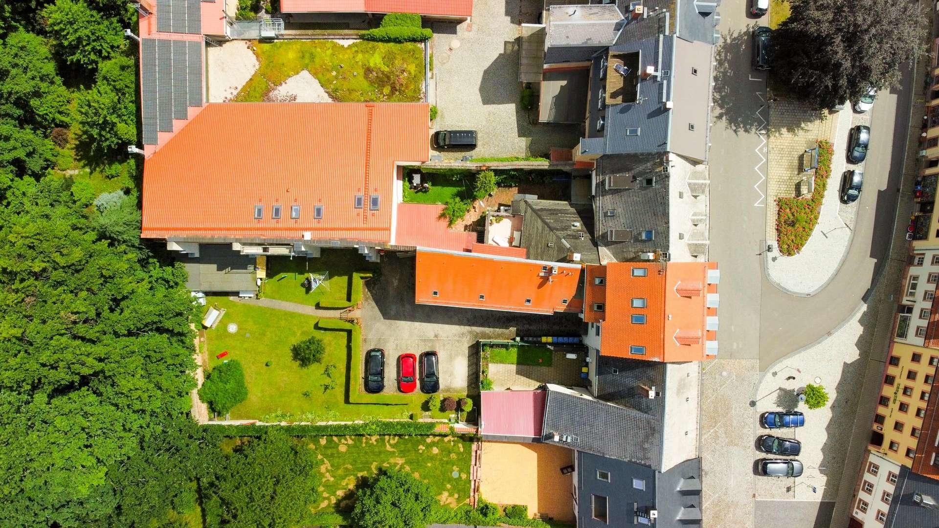 Das Grundstück von oben