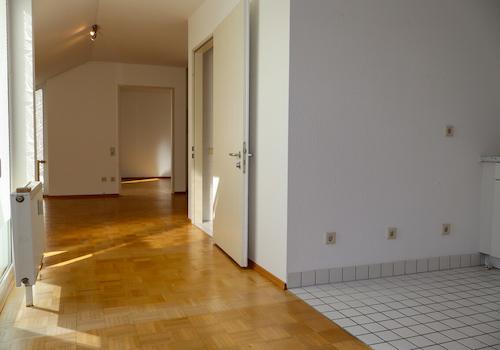 Küche Blick Wohnzimmer