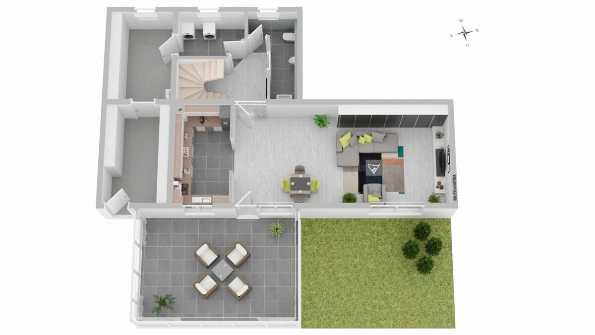 Raumaufteilung Garten