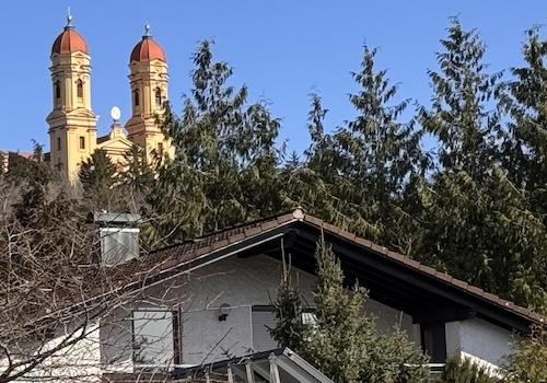 Blick auf West-Loggia