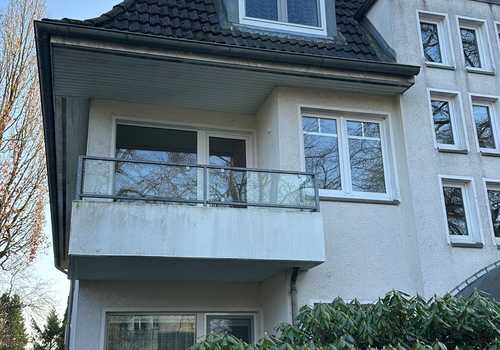 Balkon der Wohnung in der ersten Etage