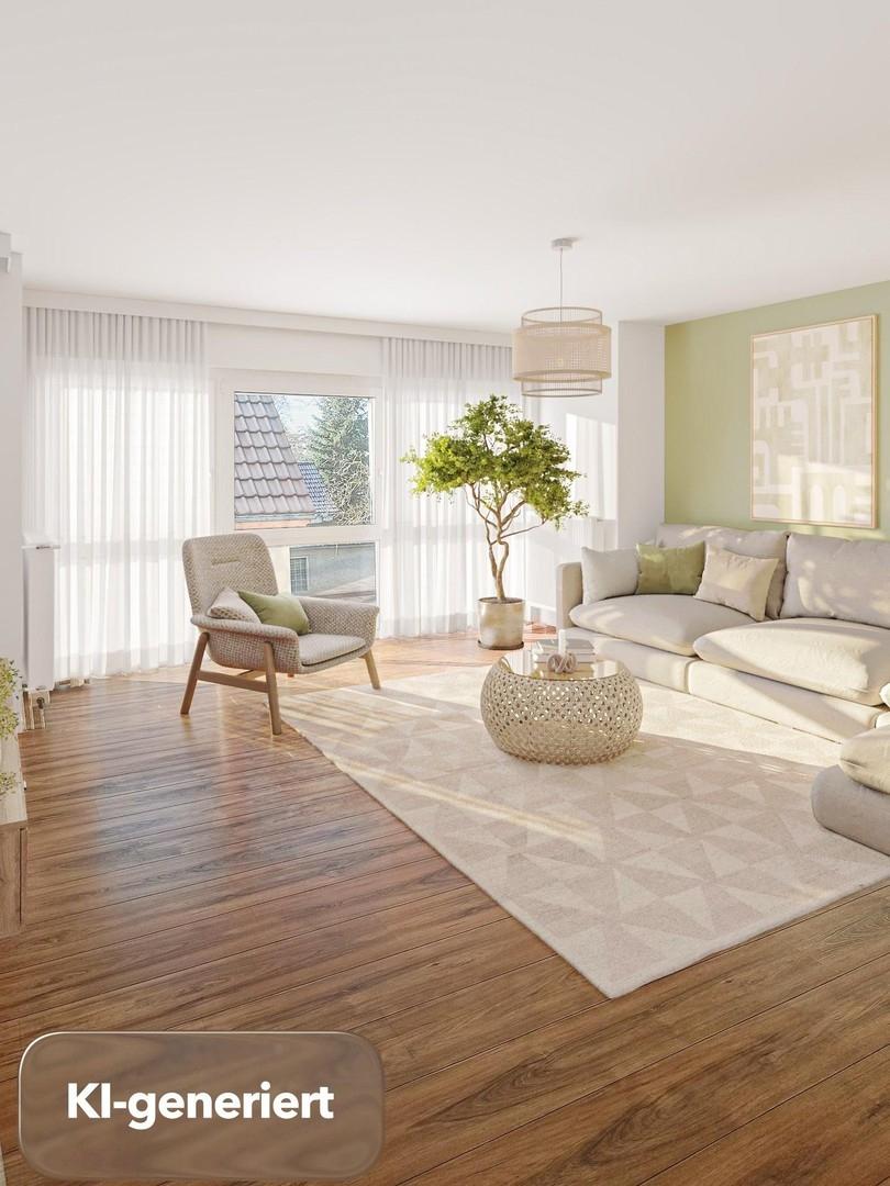 Wohnzimmer KI-generiert