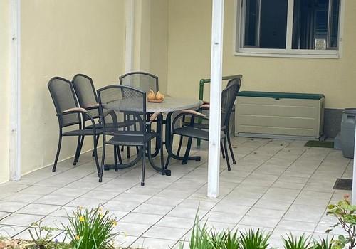 Terassenansicht aus dem Garten