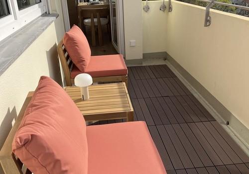 Uneinsehbarer Westbalkon