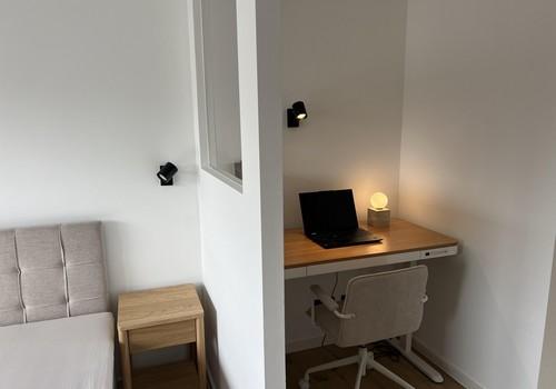 abgetrenntes Homeoffice