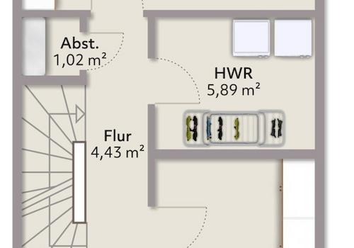 Grundriss Farbig - OG