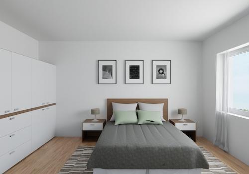 Schlafzimmer-Visualisierung