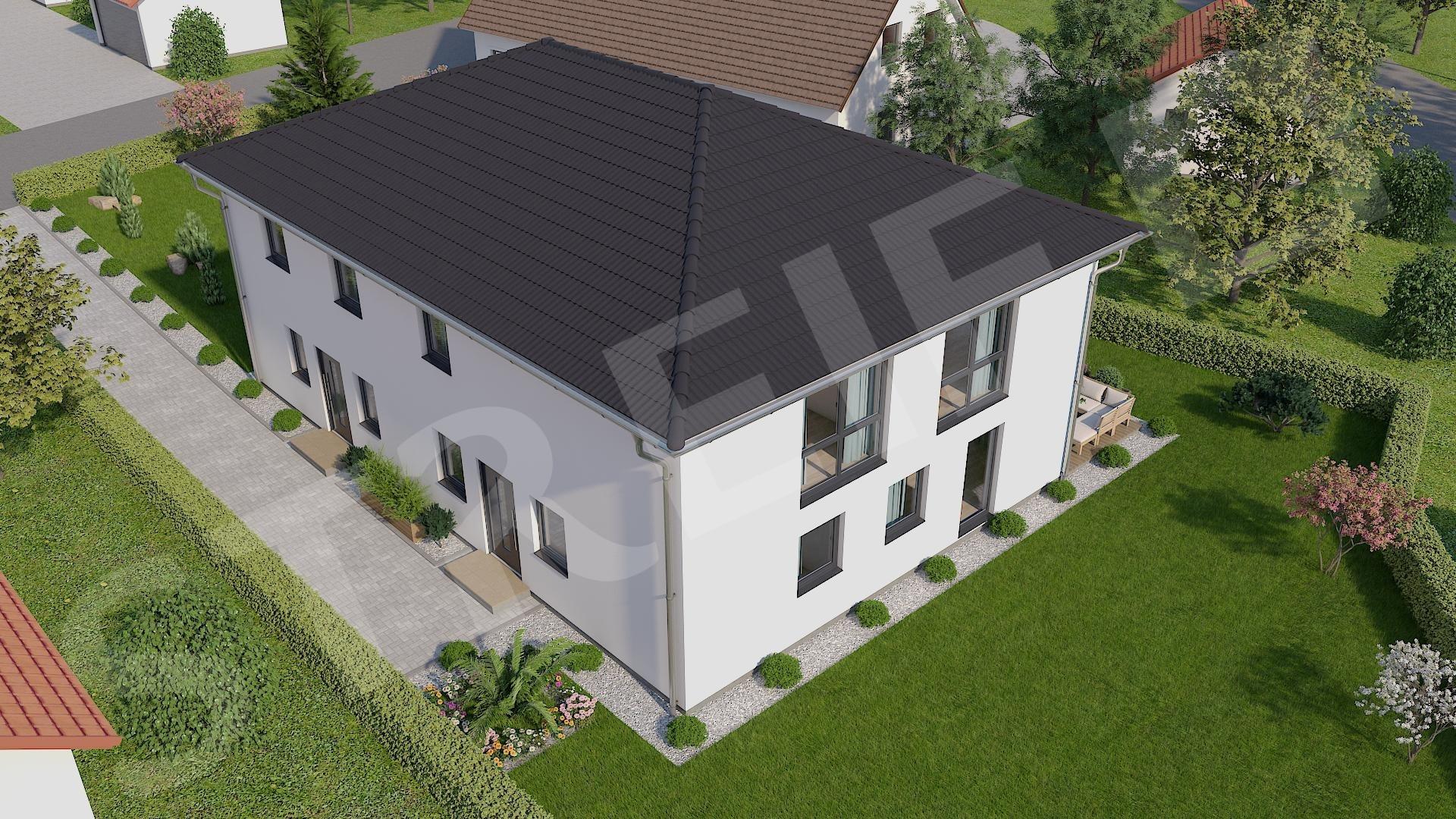 3D Haus Draufsicht
