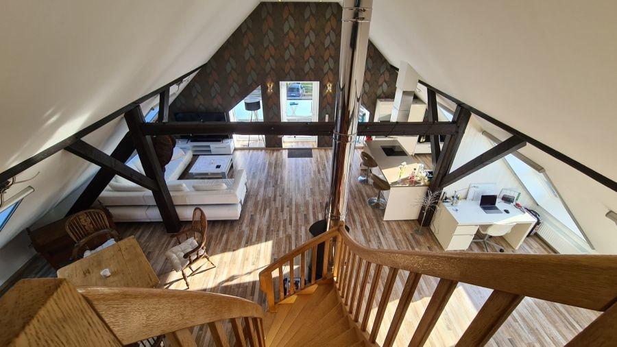 Blick vom Schlafzimmer Einliegerwohnung