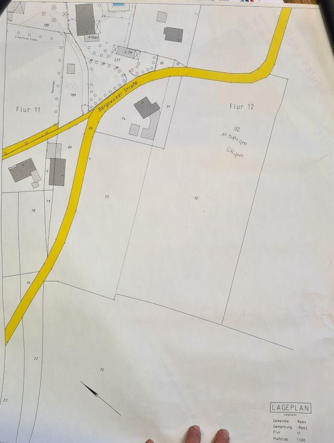 Wiese 1 Ha,  Wald  0,5 Ha