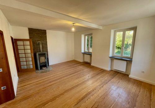 Wohnzimmer mit Kaminofen