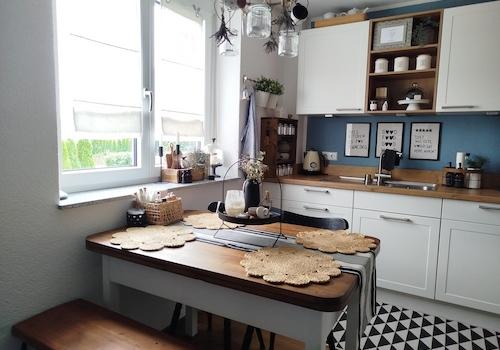 Essbereich in Wohnküche