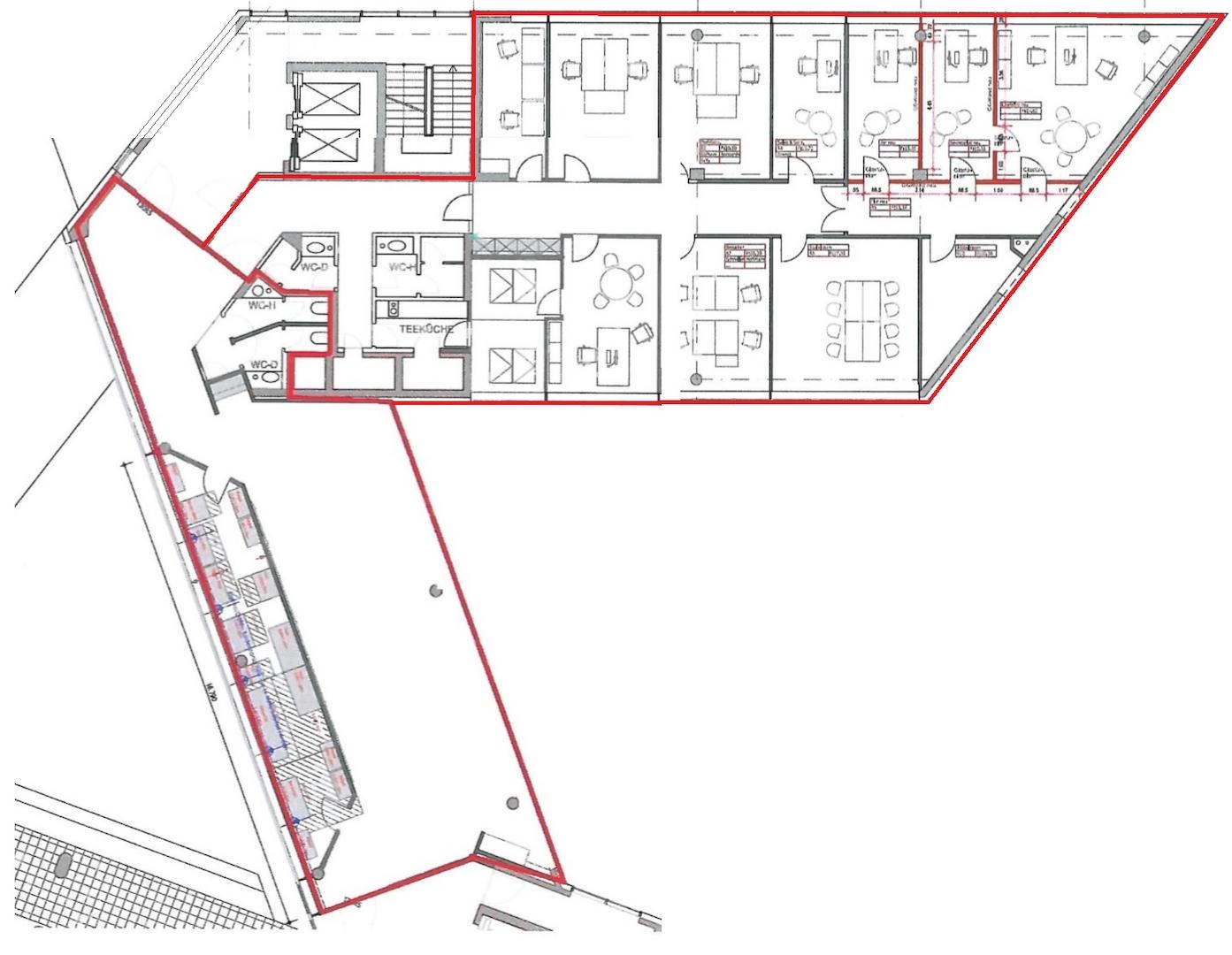 5.OG ca. 370m² rechte Fläche