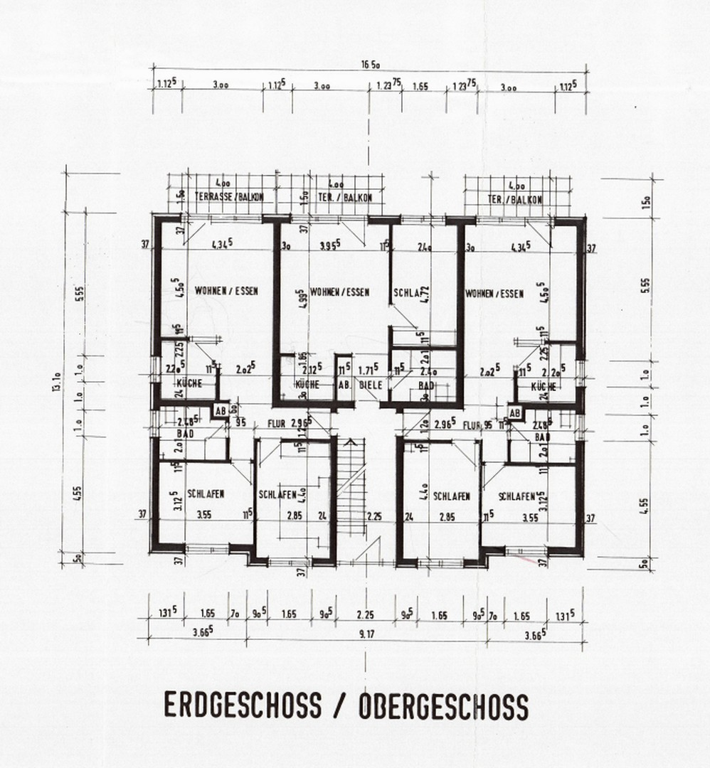 Erd-, und Obergeschoss