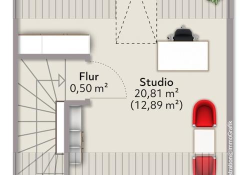 Grundriss Farbig - DG