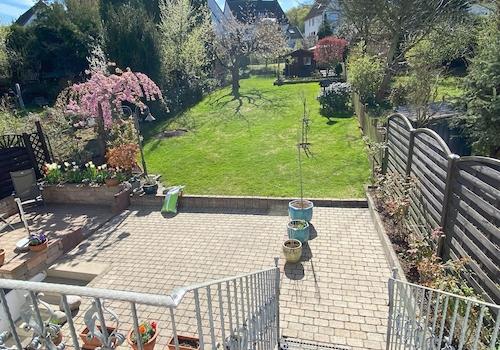 Blick vom OG in den Garten 