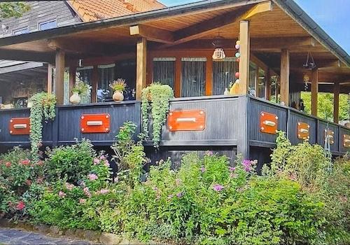 Ansicht Terrasse Sommer