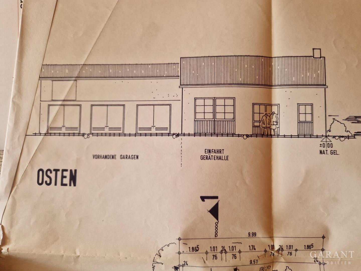 Ansicht Garagen Osten