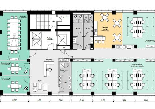 Grundriss Variante 2