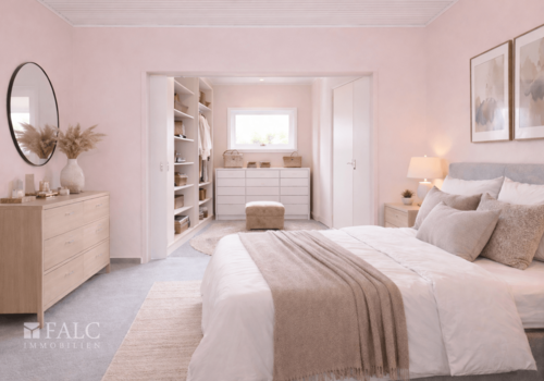 Blick auf Ankleidezimmer