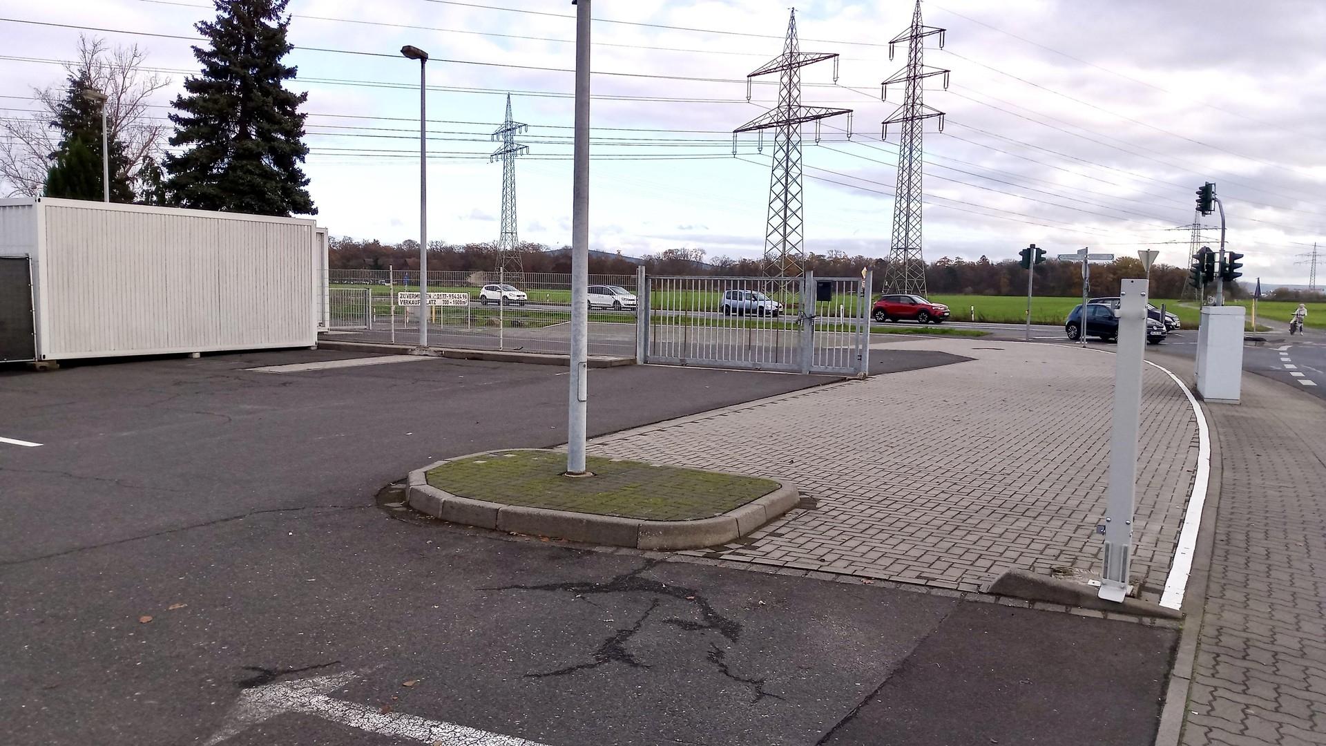 Sicht von Waschanlage