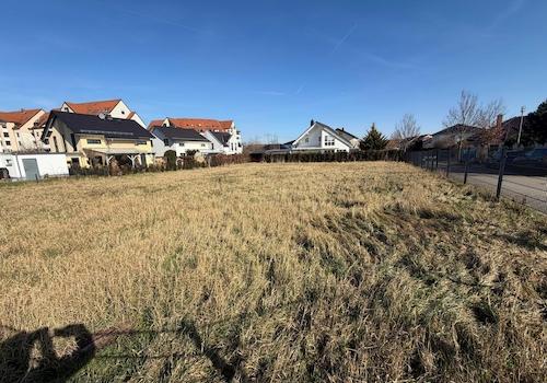 Blick auf das Grundstück