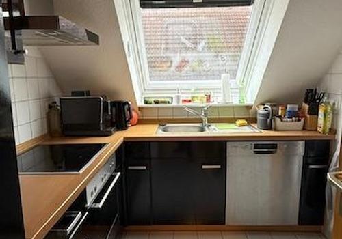 Küche - Blick vom Flur