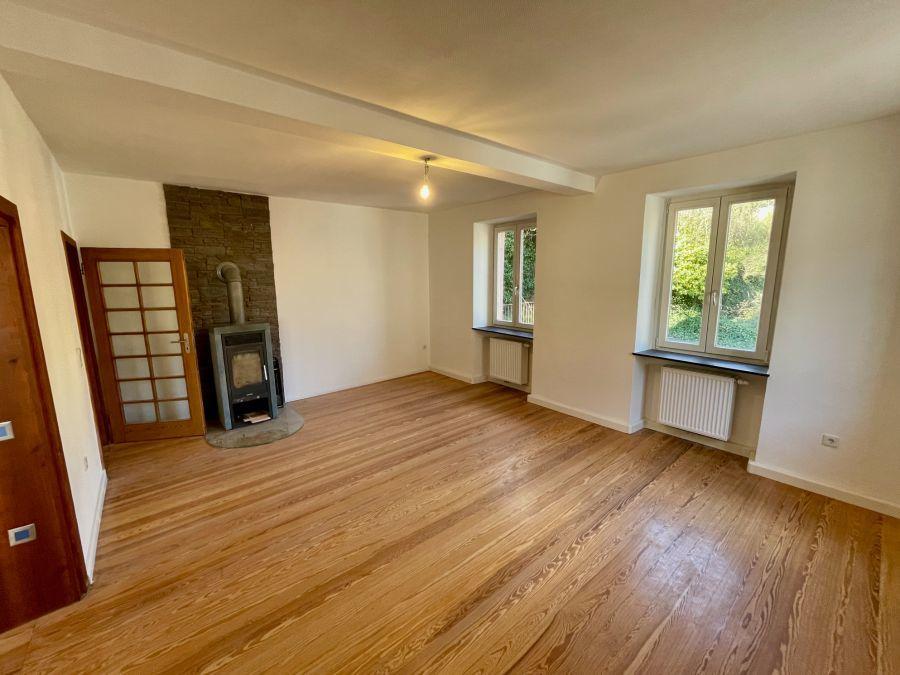 Wohnzimmer mit Kaminofen