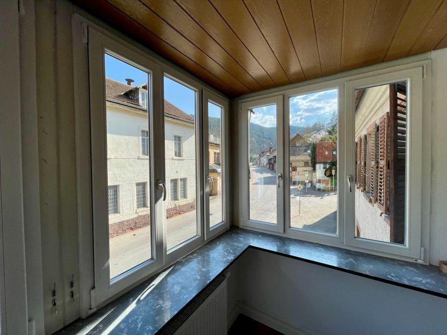 Atrium in Wohnzimmer - Blick Ost