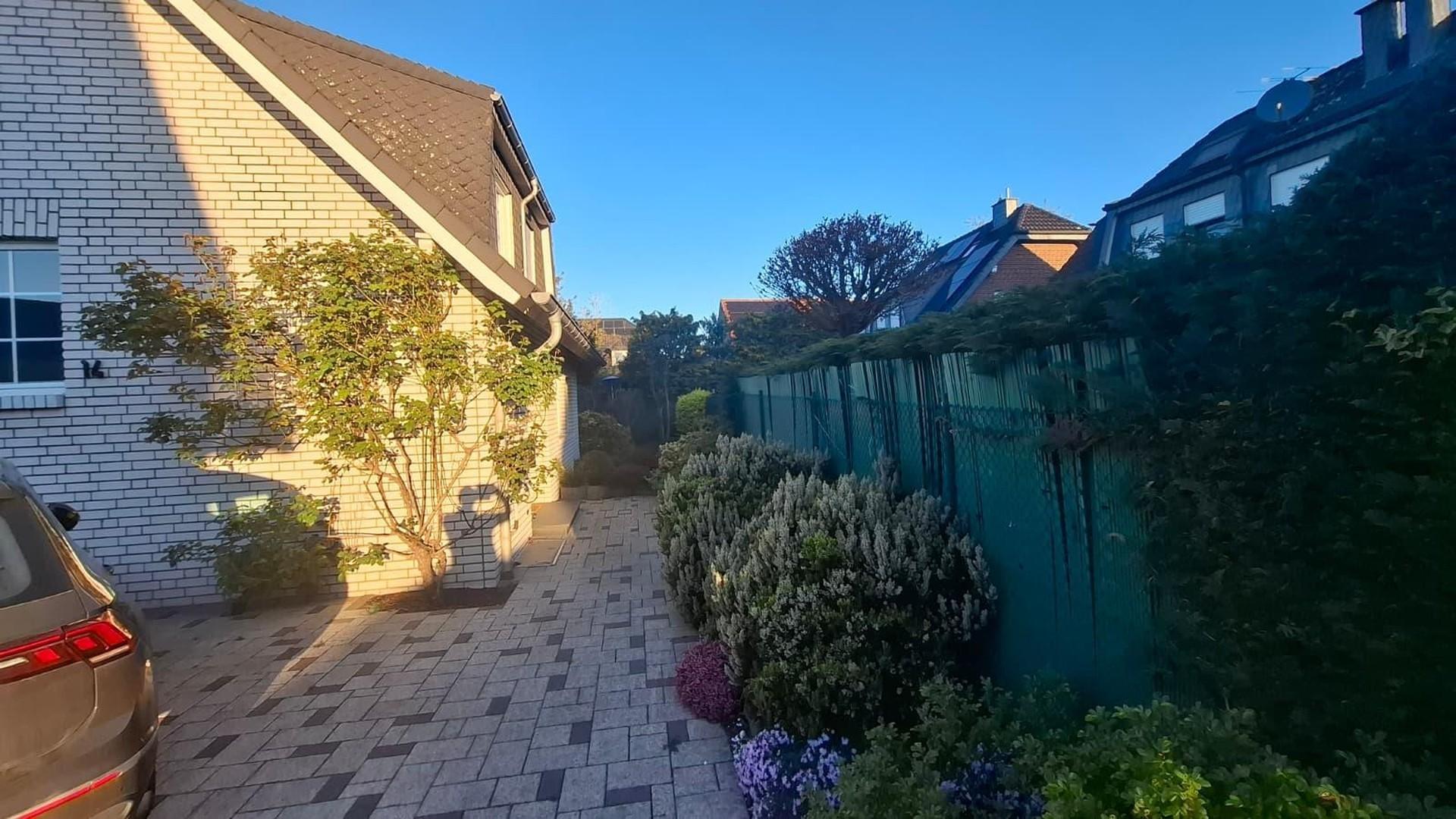 Gartenansichten am Morgen