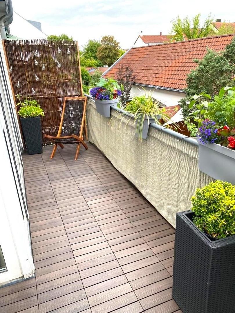 prächtiger, gepflegter Balkon 