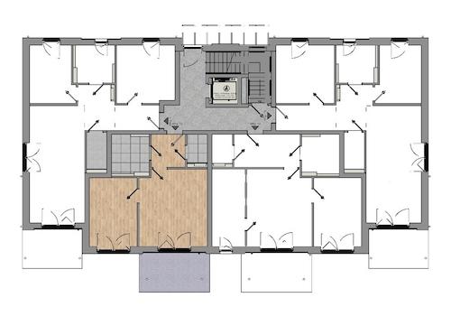 Haus II Wohnung 12 Gesamtgrundriss