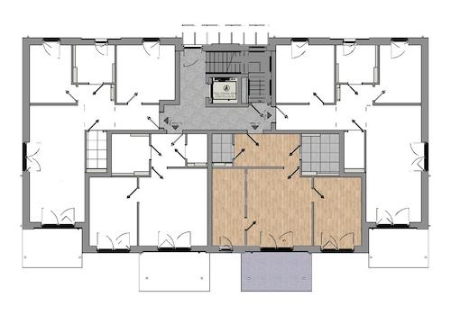 Haus II Wohnung 13 Gesamtgrundriss