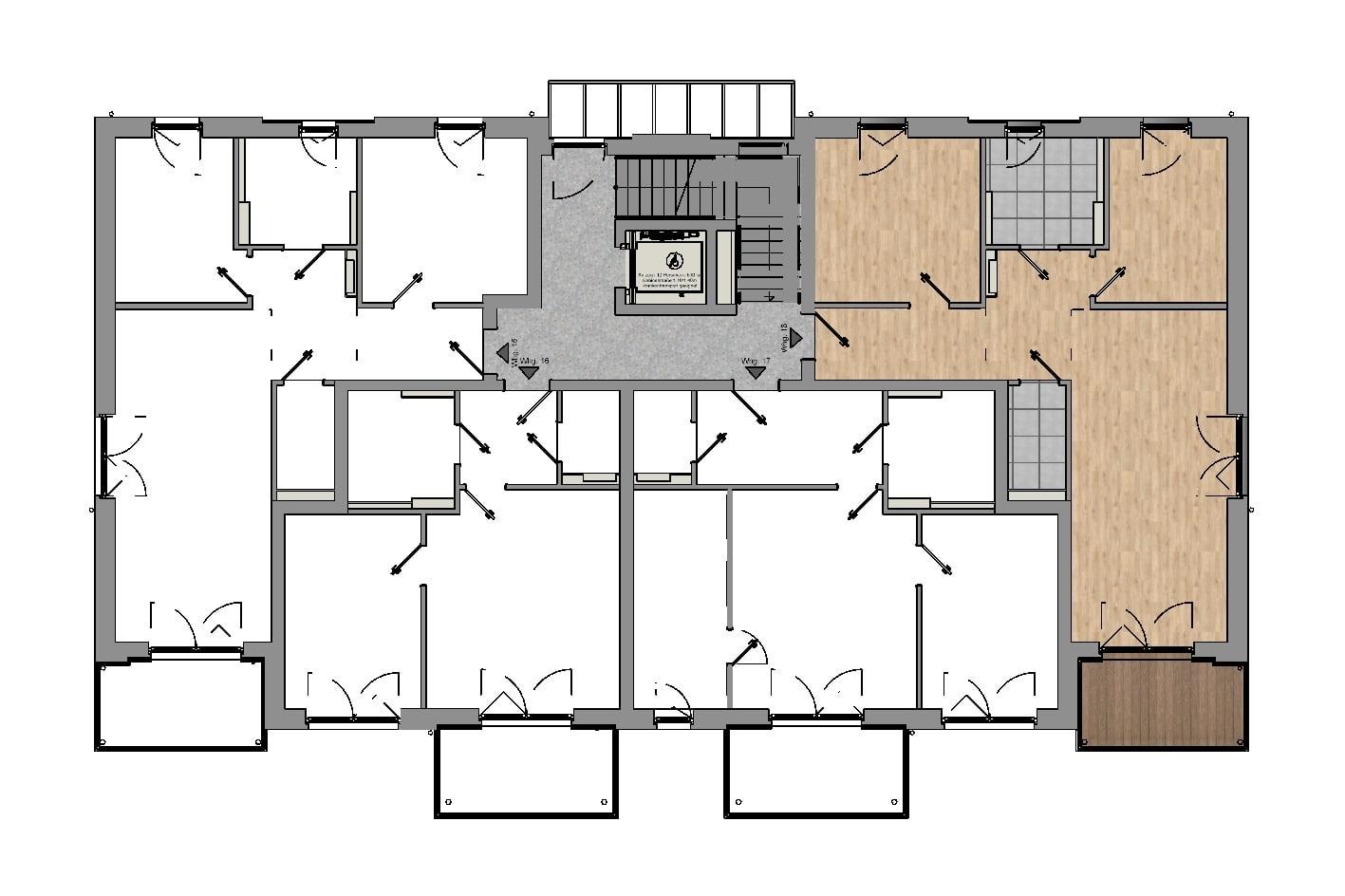 Haus II Wohnung 18 Gesamtgrundriss
