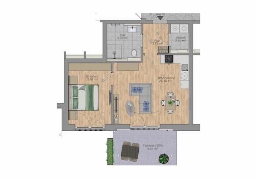 Haus I Wohnung 02 Grundriss
