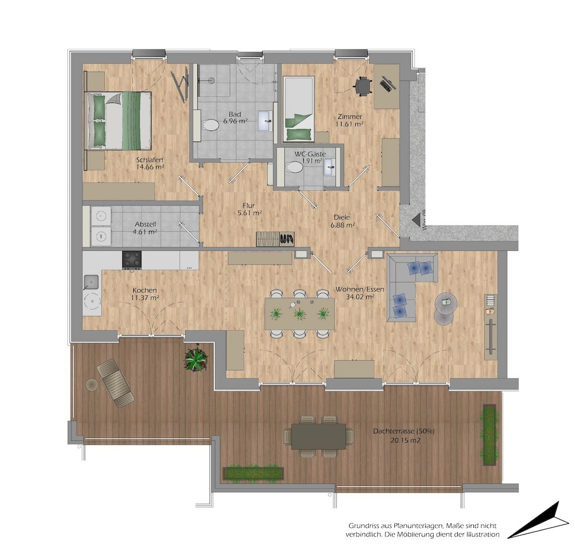 Haus I Wohnung 09 Grundriss