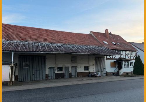 Blick auf die Scheune