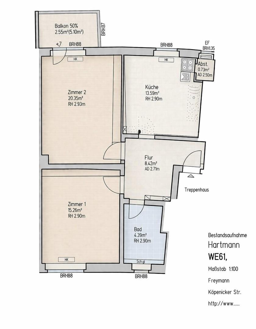 Marketinggrundriss WE 61