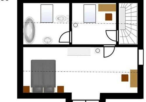 Ausgebautes Dachgeschoss
