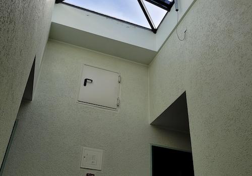 Treppenhaus mit Rauchabzug