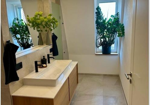 Duschbad mit WC und Waschtisch