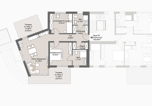 Grundriss Whg. 8