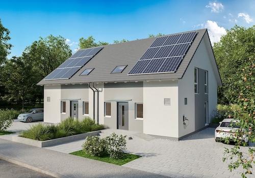 Behagliches Doppelhaus