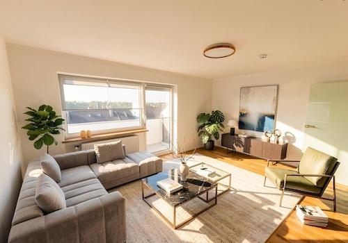 Blick ins Studio - KI möbliert