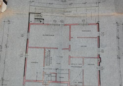 Grundriss UG ohne Trockenbau
