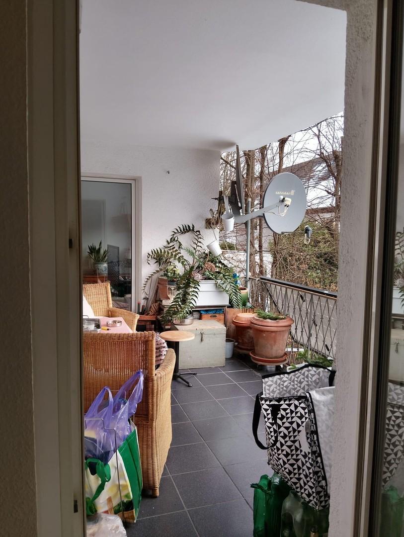 Balkonview aus Küche