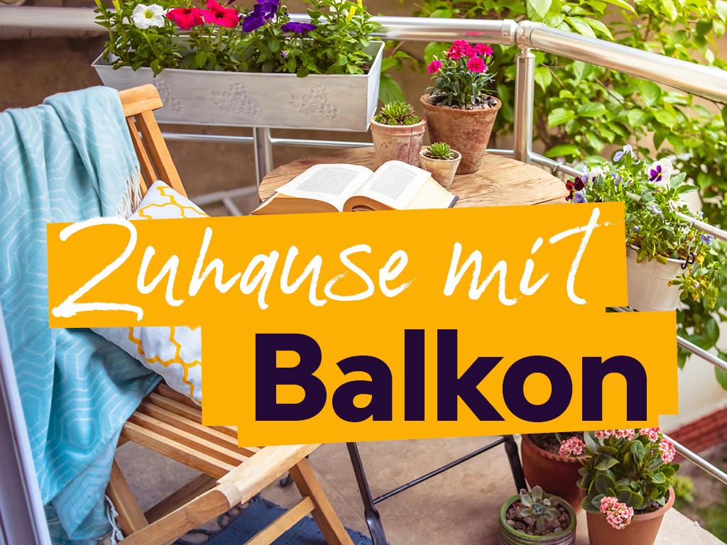 Einziehen in eine Wohnung mit Balkon