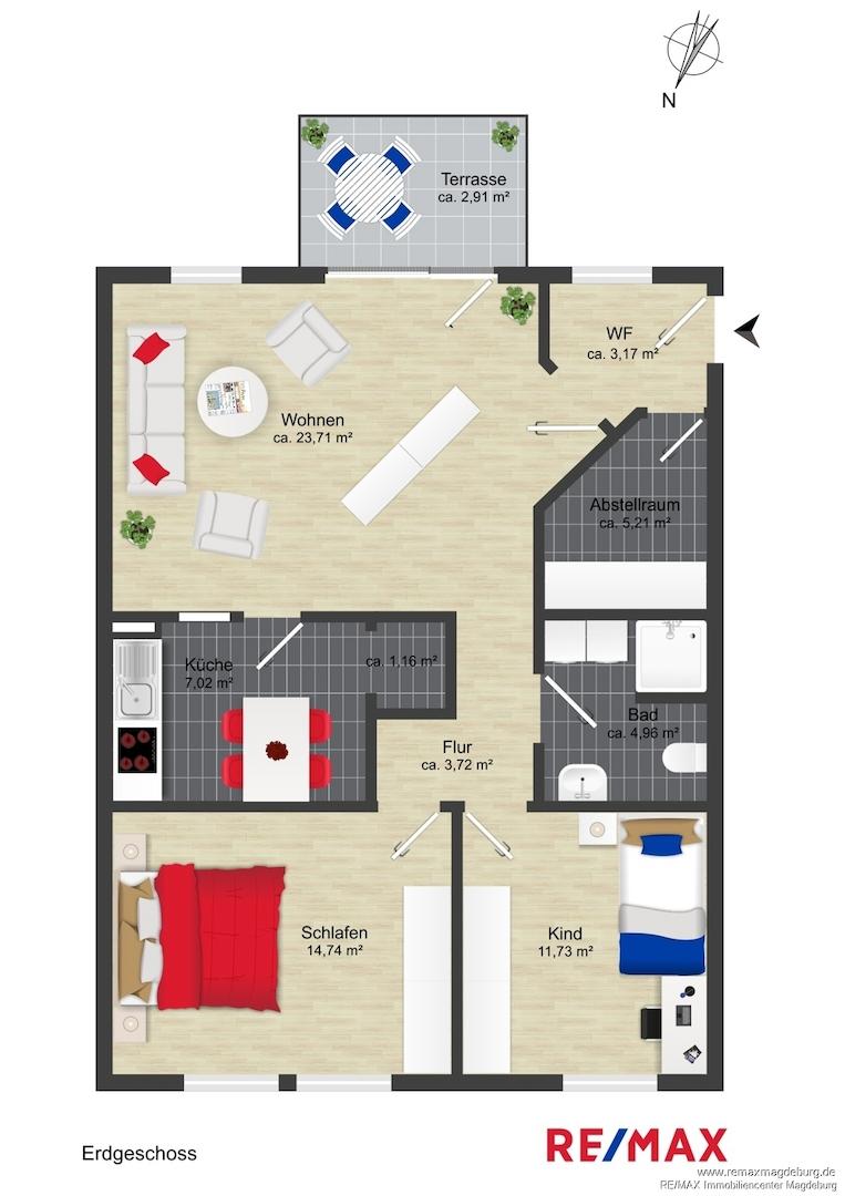 Grundriss Erdgeschoss 